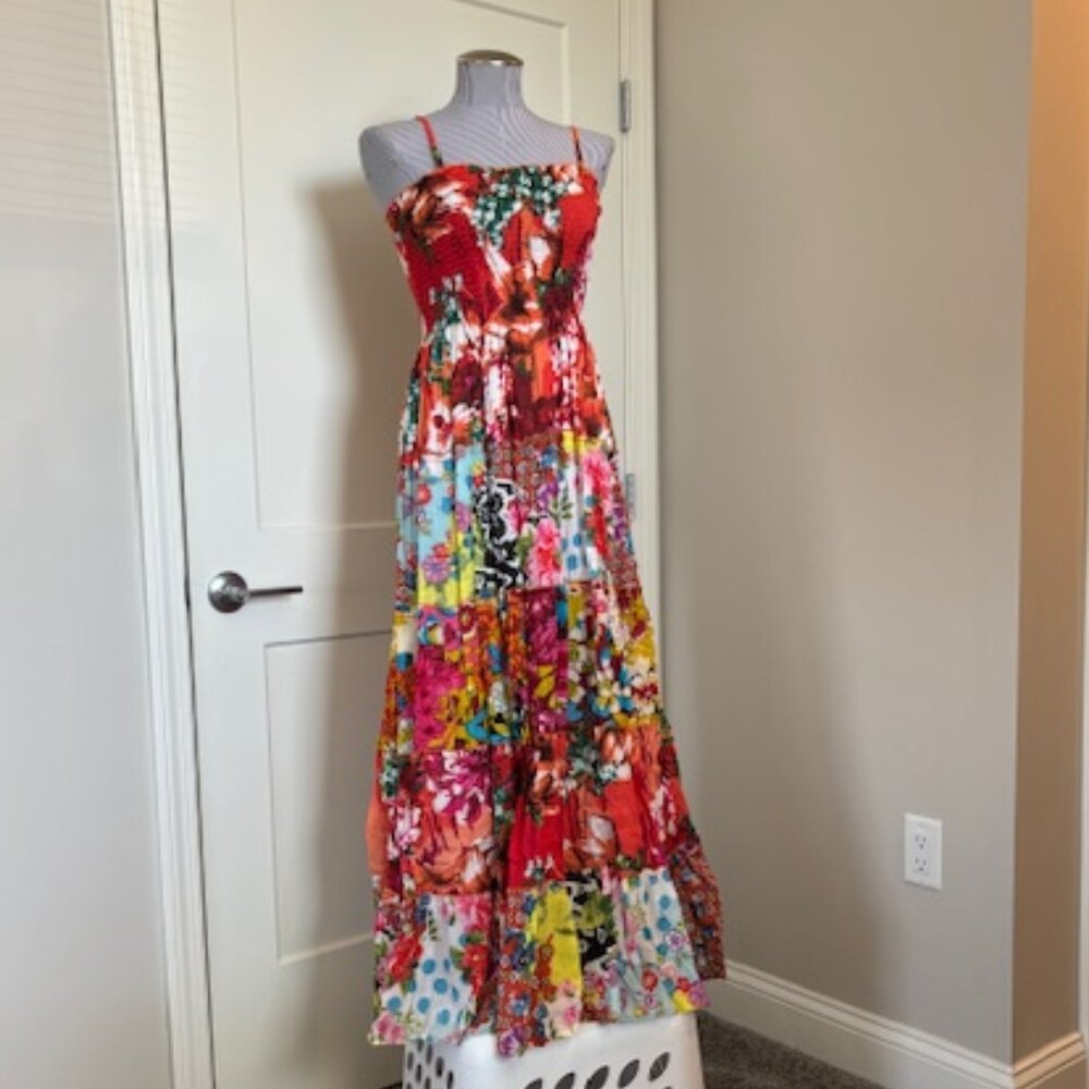 Colorful Boho Maxi Dress (M)